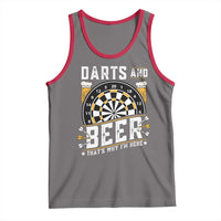 Darts And Beer That Is Why I Am Here Tank Top Funny Pub Game Darts Lover Gift - Wonder Print Shop