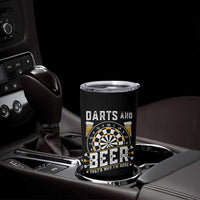 Darts And Beer That Is Why I Am Here Tumbler Cup Funny Pub Game Darts Lover Gift - Wonder Print Shop