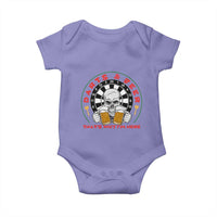 Funny Skeleton Darts Player Beer Lover Baby Onesie That Is Why I Am Here - Wonder Print Shop