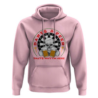 Funny Skeleton Darts Player Beer Lover Hoodie That Is Why I Am Here - Wonder Print Shop