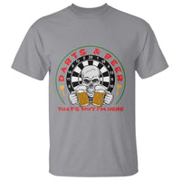 Funny Skeleton Darts Player Beer Lover T Shirt That Is Why I Am Here - Wonder Print Shop