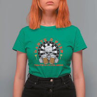 Funny Skeleton Darts Player Beer Lover T Shirt For Women That Is Why I Am Here - Wonder Print Shop
