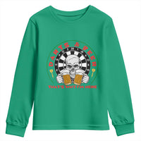 Funny Skeleton Darts Player Beer Lover Youth Sweatshirt That Is Why I Am Here - Wonder Print Shop