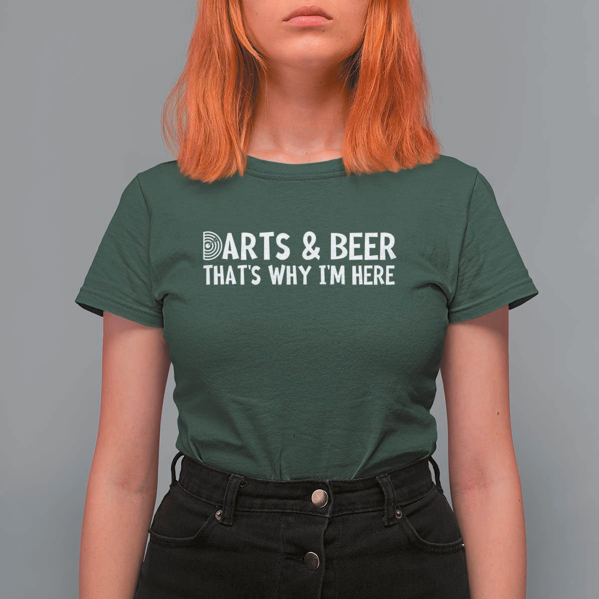 Funny Darts And Beer That Is Why I Am Here T Shirt For Women Dartist Beer Lover - Wonder Print Shop