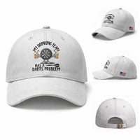 My Drinking Team Has A Darts Problem Baseball Cap Funny Darts Player Team
