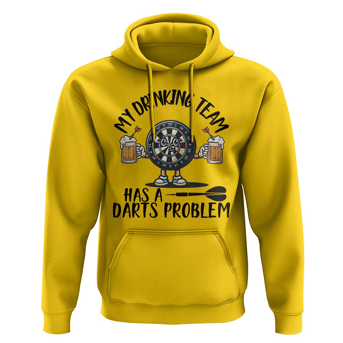 My Drinking Team Has A Darts Problem Hoodie Funny Darts Player Team - Wonder Print Shop