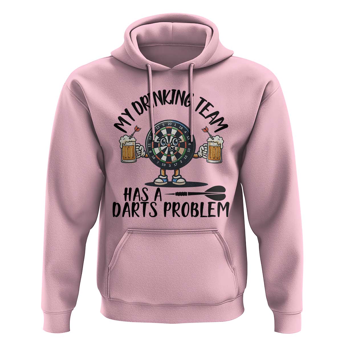 My Drinking Team Has A Darts Problem Hoodie Funny Darts Player Team - Wonder Print Shop
