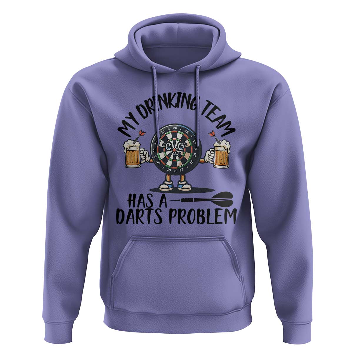 My Drinking Team Has A Darts Problem Hoodie Funny Darts Player Team - Wonder Print Shop