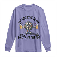 My Drinking Team Has A Darts Problem Long Sleeve Shirt Funny Darts Player Team - Wonder Print Shop