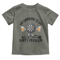 My Drinking Team Has A Darts Problem Toddler T Shirt Funny Darts Player Team - Wonder Print Shop