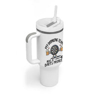 My Drinking Team Has A Darts Problem Tumbler With Handle Funny Darts Player Team - Wonder Print Shop