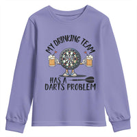 My Drinking Team Has A Darts Problem Youth Sweatshirt Funny Darts Player Team - Wonder Print Shop