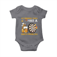 Funny Beer Drinking Darts Problem Baby Onesie Dart Player Team Gift - Wonder Print Shop
