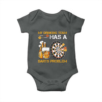 Funny Beer Drinking Darts Problem Baby Onesie Dart Player Team Gift - Wonder Print Shop