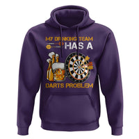 Funny Beer Drinking Darts Problem Hoodie Dart Player Team Gift - Wonder Print Shop
