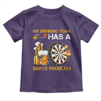 Funny Beer Drinking Darts Problem Toddler T Shirt Dart Player Team Gift - Wonder Print Shop