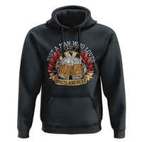 Just A Man Who Loves Darts And Beer Hoodie Funny Dart Player - Wonder Print Shop