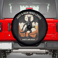 Funny Jersey Devil Loves Darts And Beer Spare Tire Cover Cryptid Lover Gift - Wonder Print Shop