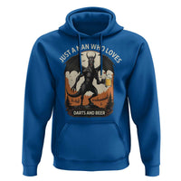 Funny Jersey Devil Loves Darts And Beer Hoodie Cryptid Lover Gift - Wonder Print Shop