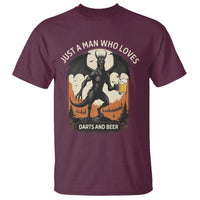 Funny Jersey Devil Loves Darts And Beer T Shirt Cryptid Lover Gift - Wonder Print Shop