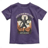 Funny Jersey Devil Loves Darts And Beer Toddler T Shirt Cryptid Lover Gift - Wonder Print Shop