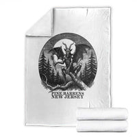 Jersey Devil Playing Dart Throw Blanket Gothic Horror Gift Pine Barrens New Jersey - Wonder Print Shop