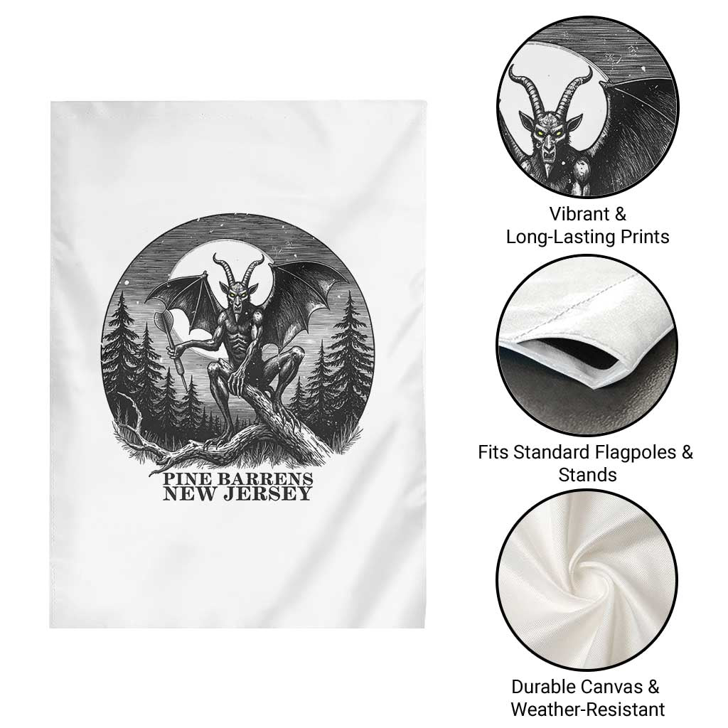 Jersey Devil Playing Dart Garden Flag Gothic Horror Gift Pine Barrens New Jersey - Wonder Print Shop