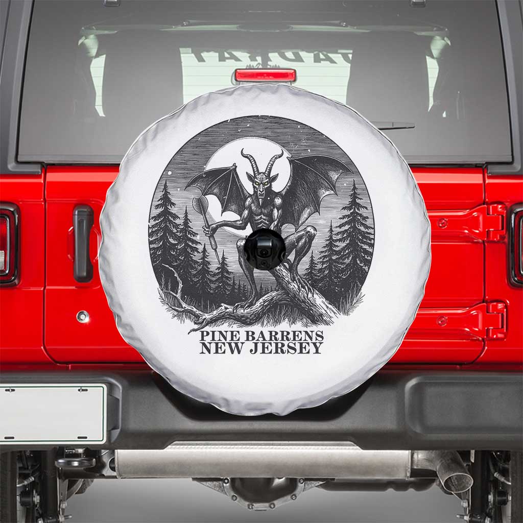 Jersey Devil Playing Dart Spare Tire Cover Gothic Horror Gift Pine Barrens New Jersey - Wonder Print Shop