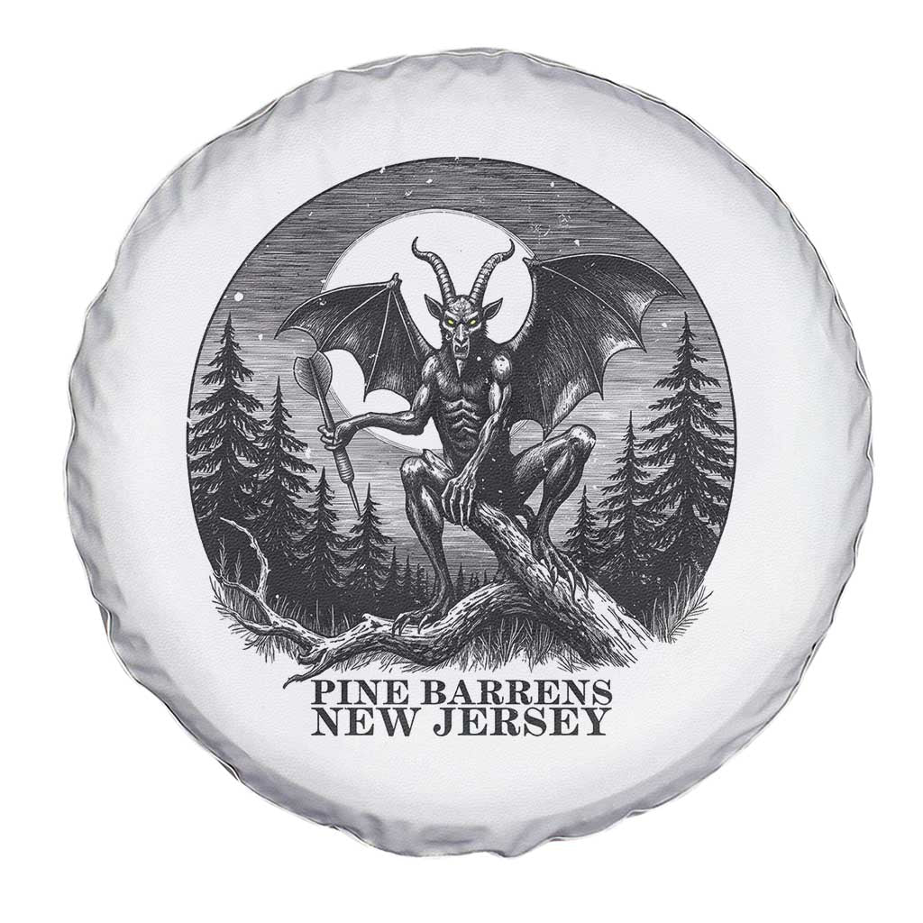 Jersey Devil Playing Dart Spare Tire Cover Gothic Horror Gift Pine Barrens New Jersey - Wonder Print Shop