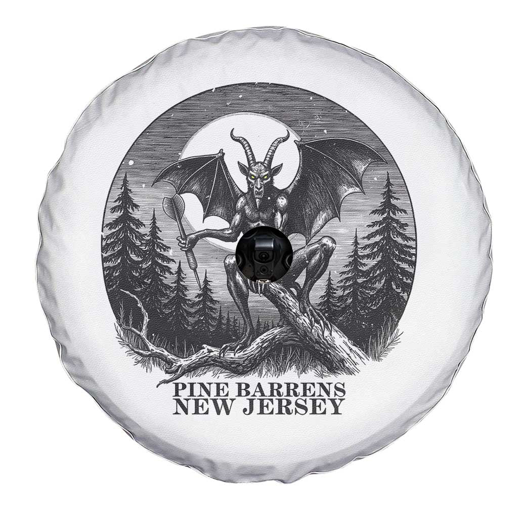 Jersey Devil Playing Dart Spare Tire Cover Gothic Horror Gift Pine Barrens New Jersey - Wonder Print Shop