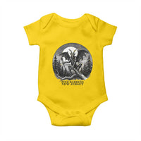 Jersey Devil Playing Dart Baby Onesie Gothic Horror Gift Pine Barrens New Jersey - Wonder Print Shop