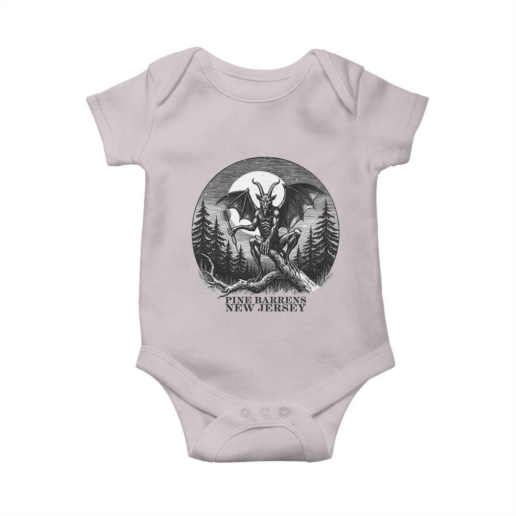 Jersey Devil Playing Dart Baby Onesie Gothic Horror Gift Pine Barrens New Jersey - Wonder Print Shop