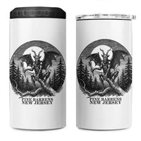 Jersey Devil Playing Dart 4 in 1 Can Cooler Tumbler Gothic Horror Gift Pine Barrens New Jersey - Wonder Print Shop