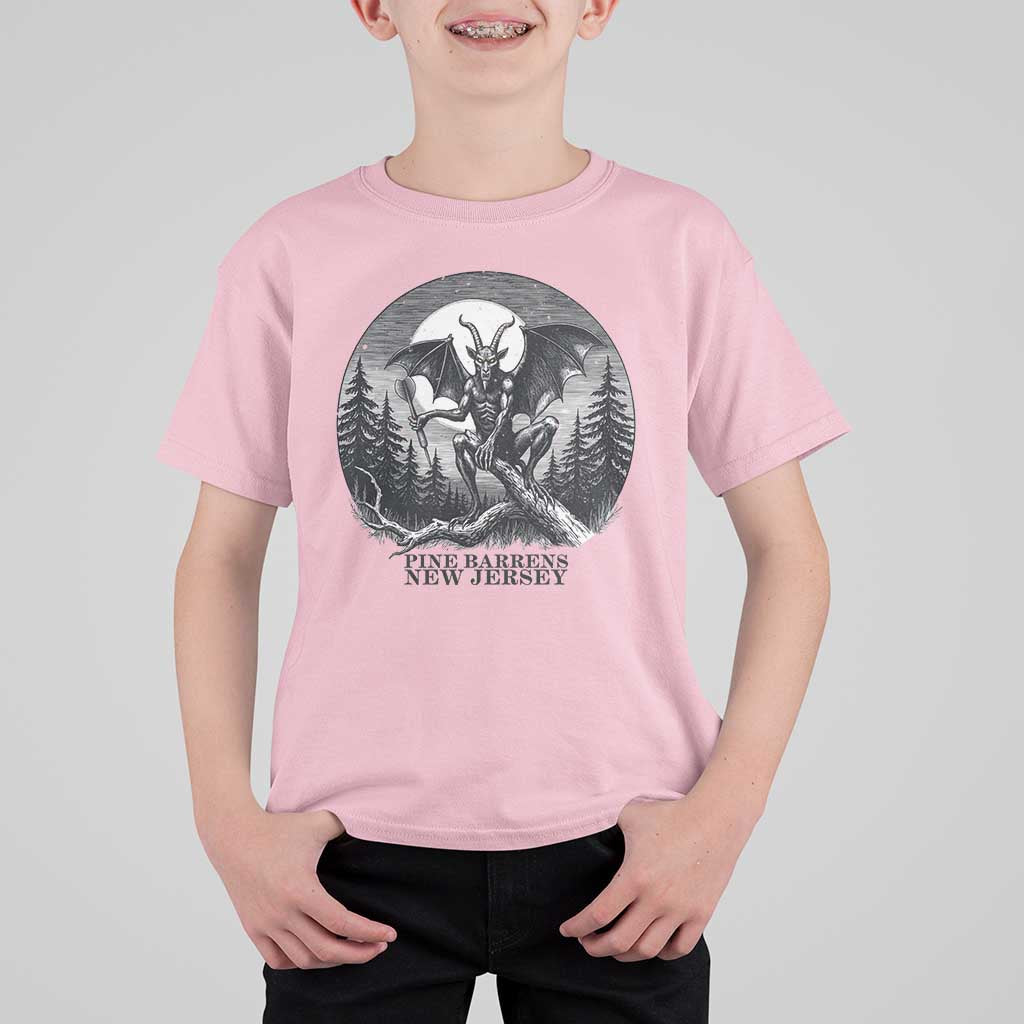 Jersey Devil Playing Dart T Shirt For Kid Gothic Horror Gift Pine Barrens New Jersey - Wonder Print Shop