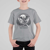 Jersey Devil Playing Dart T Shirt For Kid Gothic Horror Gift Pine Barrens New Jersey - Wonder Print Shop