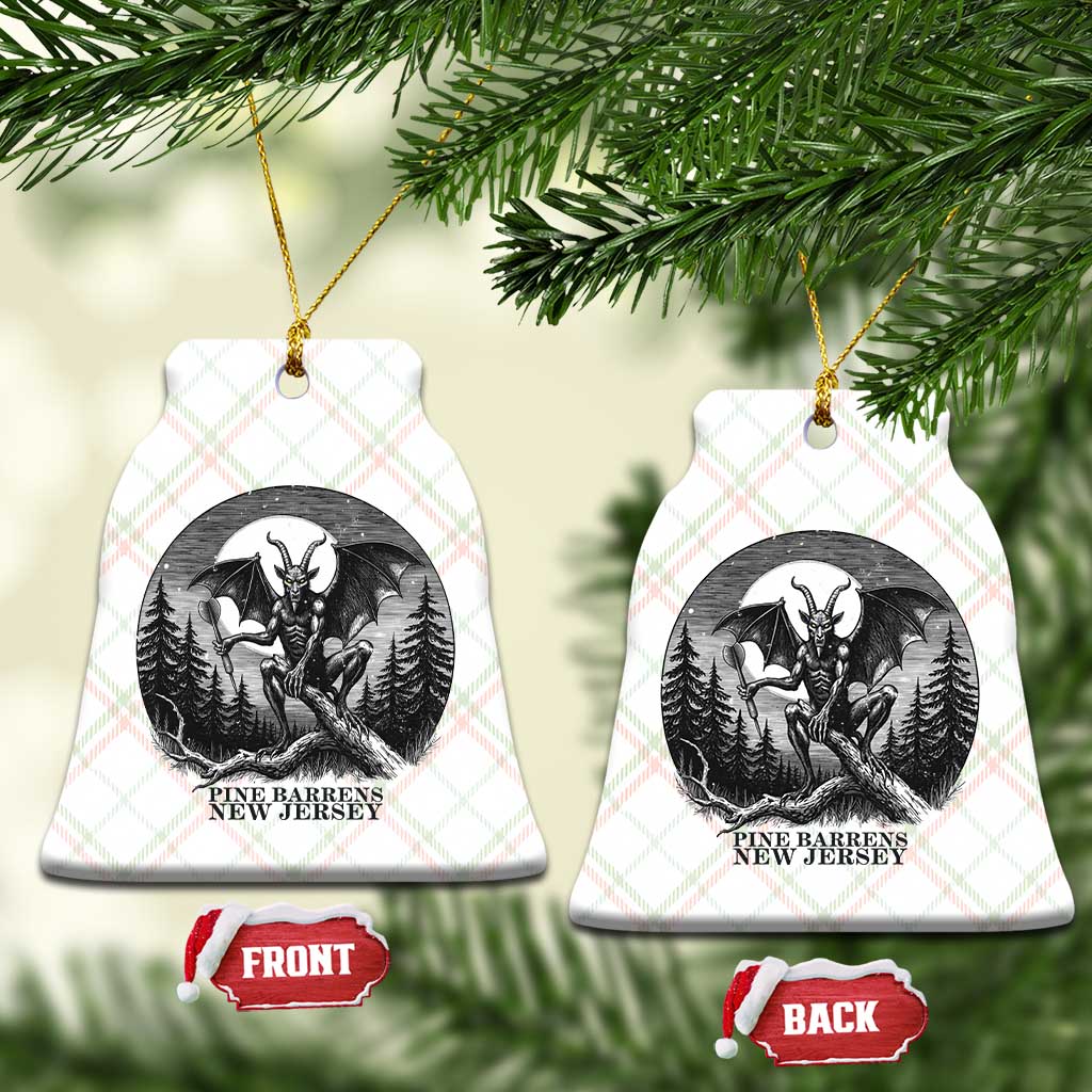 Jersey Devil Playing Dart Ceramic Ornament Gothic Horror Gift Pine Barrens New Jersey - Wonder Print Shop