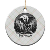 Jersey Devil Playing Dart Ceramic Ornament Gothic Horror Gift Pine Barrens New Jersey - Wonder Print Shop