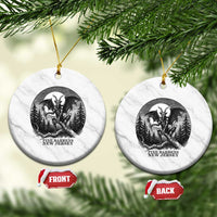 Jersey Devil Playing Dart Ceramic Ornament Gothic Horror Gift Pine Barrens New Jersey - Wonder Print Shop