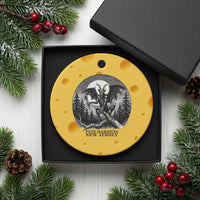 Jersey Devil Playing Dart Ceramic Ornament Gothic Horror Gift Pine Barrens New Jersey - Wonder Print Shop