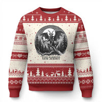 Jersey Devil Playing Dart Ugly Christmas Sweater Gothic Horror Gift Pine Barrens New Jersey - Wonder Print Shop