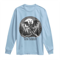 Jersey Devil Playing Dart Long Sleeve Shirt Gothic Horror Gift Pine Barrens New Jersey - Wonder Print Shop