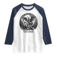 Jersey Devil Playing Dart Raglan Shirt Gothic Horror Gift Pine Barrens New Jersey - Wonder Print Shop