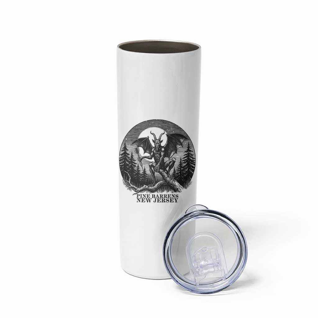 Jersey Devil Playing Dart Skinny Tumbler Gothic Horror Gift Pine Barrens New Jersey - Wonder Print Shop