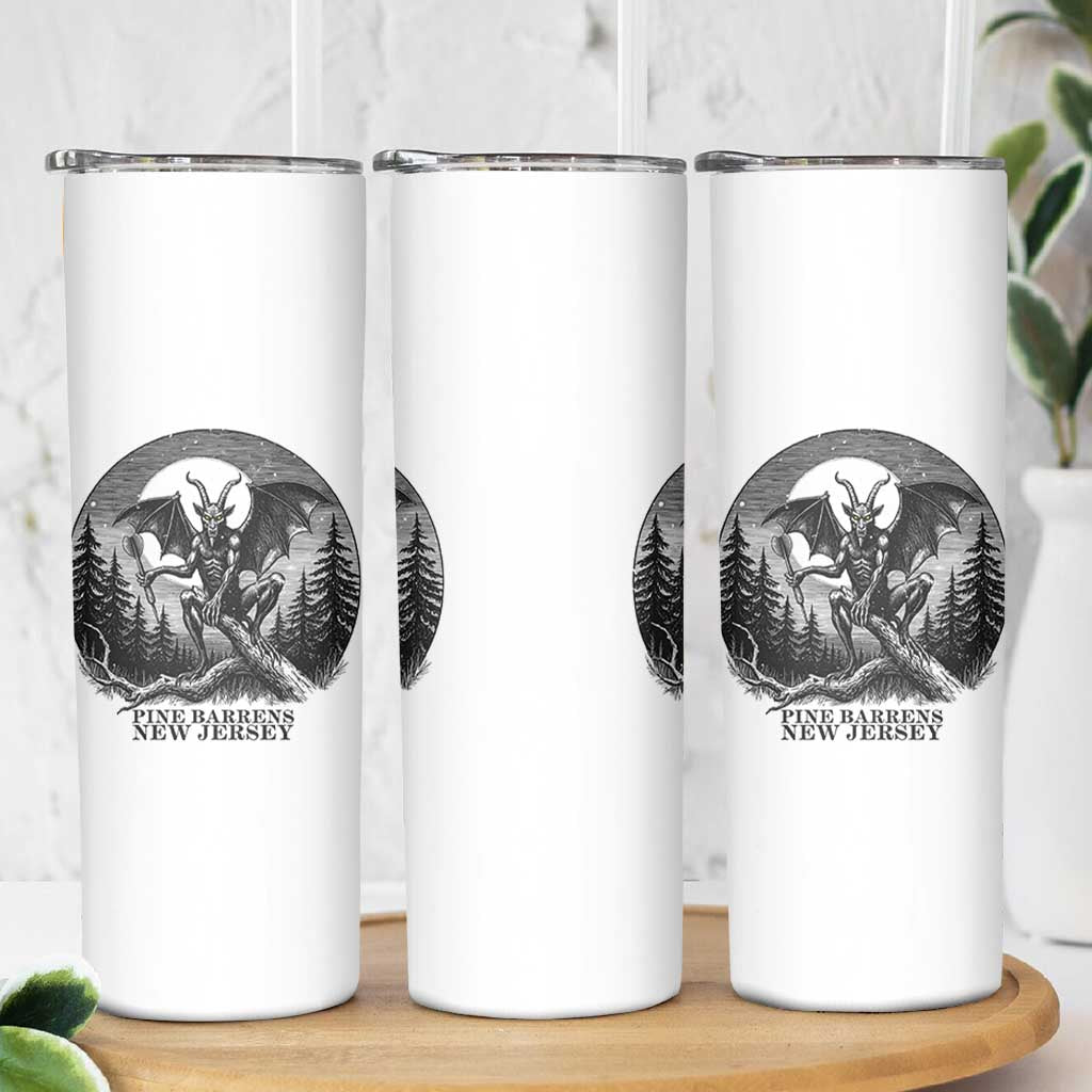 Jersey Devil Playing Dart Skinny Tumbler Gothic Horror Gift Pine Barrens New Jersey - Wonder Print Shop