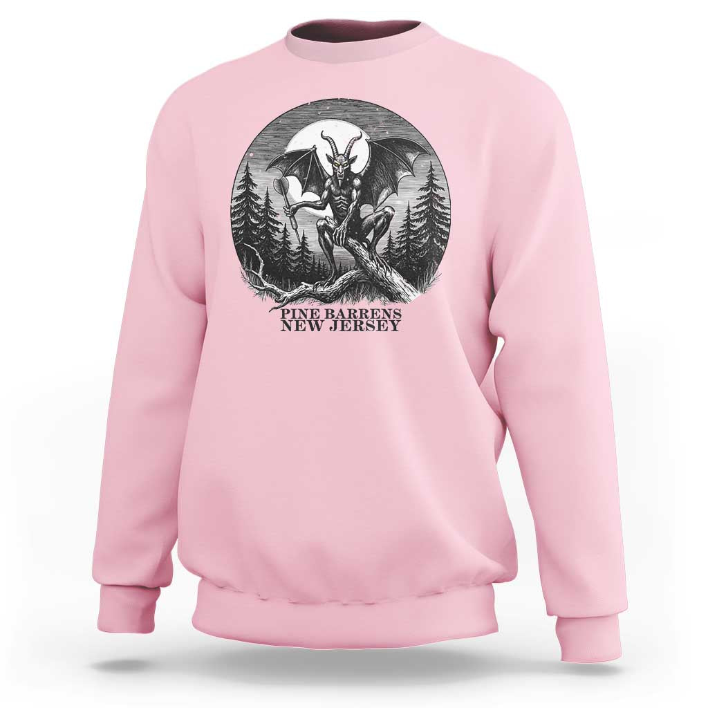 Jersey Devil Playing Dart Sweatshirt Gothic Horror Gift Pine Barrens New Jersey - Wonder Print Shop