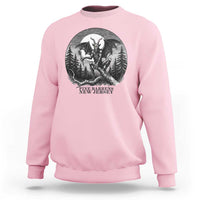 Jersey Devil Playing Dart Sweatshirt Gothic Horror Gift Pine Barrens New Jersey - Wonder Print Shop