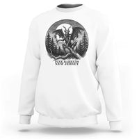 Jersey Devil Playing Dart Sweatshirt Gothic Horror Gift Pine Barrens New Jersey - Wonder Print Shop