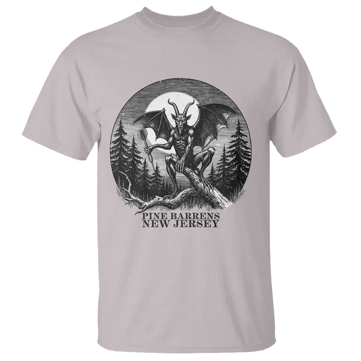 Jersey Devil Playing Dart T Shirt Gothic Horror Gift Pine Barrens New Jersey - Wonder Print Shop