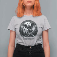 Jersey Devil Playing Dart T Shirt For Women Gothic Horror Gift Pine Barrens New Jersey - Wonder Print Shop