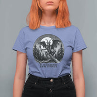 Jersey Devil Playing Dart T Shirt For Women Gothic Horror Gift Pine Barrens New Jersey - Wonder Print Shop